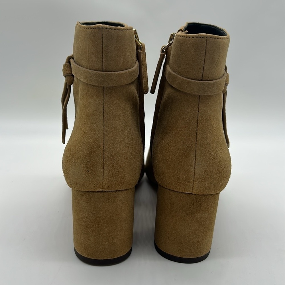 Kate Spade New York Knott Mid Boot Tan Suede Ankle Boots Women’s US 9.5B NWB - Picture 6 of 12